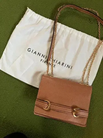 GIANNI CHIARINI 체인 숄더백 핑크 x 골드