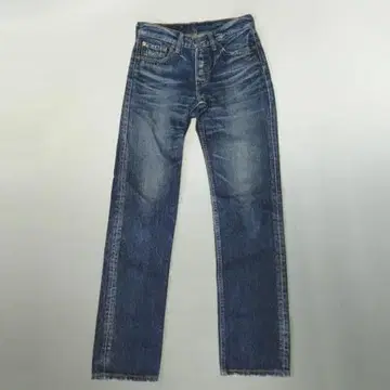 리바이스 501 워시드 데님 W28 L31 여성용 색빠짐 양호