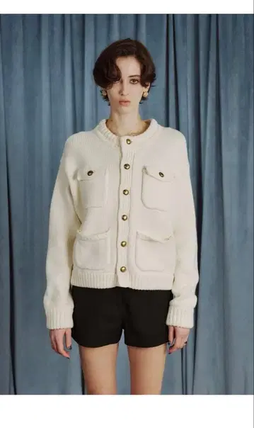 THETOE Residenz Knit Cardigan ivory S