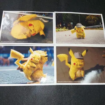 명탐정 피카츄 주름진 얼굴 피카츄 사진 묶음 판매