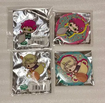 사이키 쿠스오의 재난 포토캐릭터 아크릴 스탠드 캔뱃지 쿠스오 쿠스케