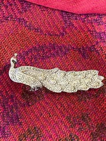 영국제 실버 925, 마카사이트 공작 빈티지 브로치