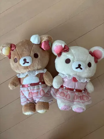 리락쿠마 코리락쿠마 스트로베리 숏 케이크 봉제 인형 세트