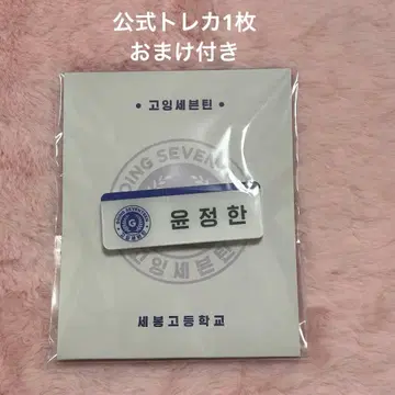 seventeen 세부치 정한 네임택