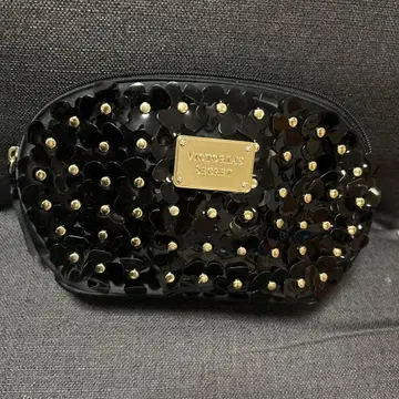 Victoria's Secret 블랙 파우치 꽃 모티브