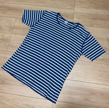 Gicipi ( 지치피 ) 보더 T셔츠 네이비 x 화이트