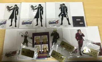 역전재판 캡슐 복권 아크릴 스탠드 배지 세트