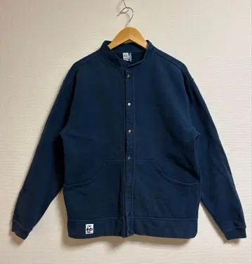 CHUMS 참스 허리케인 탑 풀스냅 맨투맨 네이비 M