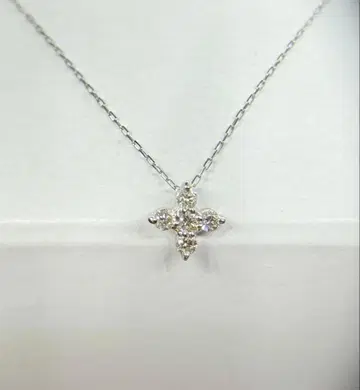 사츠바 다이아몬드 0.10ct 40cm 플라티나 목걸이