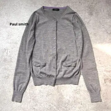 폴스미스 가디건 그레이 리본 퍼플