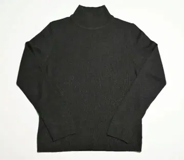 모크넥 니트 이탈리아제 실크 캐시미어 차콜 그레이