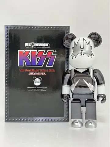 BE@RBRICK KISS SPACE MAN CHROME 400% 한정