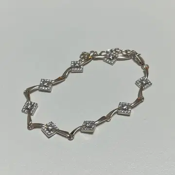 빈티지 실버 925 팔찌 지르코니아 이탈리아