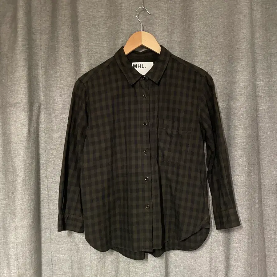 MARGARET HOWELL BIG SPOT COTTON シャツ
