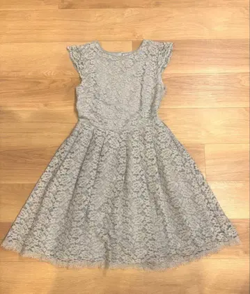 질스튜어트 캡 슬리브 드레스 원피스 전체 레이스 꽃무늬