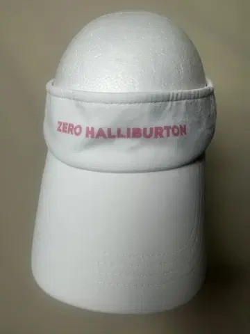 ZERO HALLIBURTON 화이트 바이저