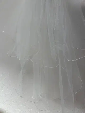 크리스탈 비즈 웨딩 베일 미디엄 쇼트 ( +그로브도 가능 )