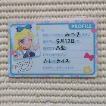 9 비밀의 아이프리 트레이딩 플라스틱 프로필 카드 미츠키