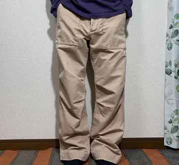 GAP KHAKIS 버튼 플라이 퍼티그 팬츠 베이커 조절 포함