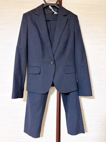 더 수트 컴퍼니 네이비 쉐도우 스트라이프 수트 셋업 상하의 세트
