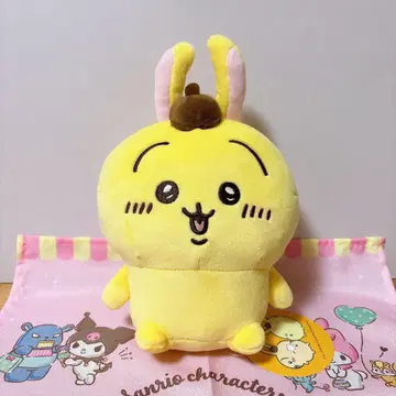 치이카와 x 산리오 캐릭터즈 봉제 인형 S 토끼 폼폼푸딩