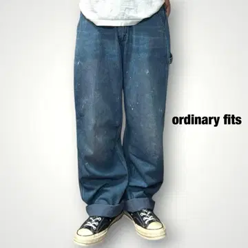 ordinary fits 데님 페인터 팬츠 라이트 온스 페인트 일점물