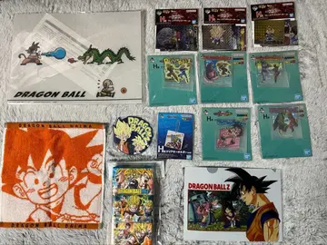 드래곤볼 제일복권 경품 세트 타월/클리어 파일/아크릴 스탠드/스티커