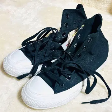 택 포함 스니커즈 컨버스 올스타 하이컷 블랙 23cm