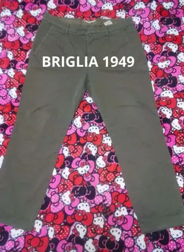 BRIGLIA 1949 카키 치노 슬랙스 남성용 사이즈 50 이탈리아제