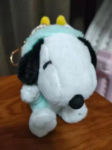 스누피 공룡 코스튬 키링