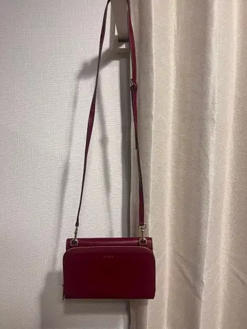 FURLA 버건디 숄더백