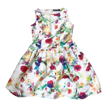 M'S GRACY 엠즈 그레이시 40 수채화 플라워 벌룬 원피스