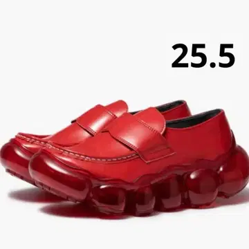 25.5 grounds 로퍼 빨간색 레드 그라운즈 스니커즈 가죽 신발