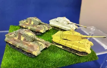 월드 탱크 뮤지엄 킹 타이거 3종 4량 세트 아시타의 데칼 포함