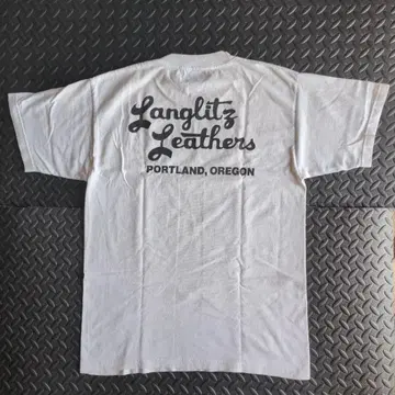 90s USA제 Langlitz Leathers T셔츠 L 랑그리츠