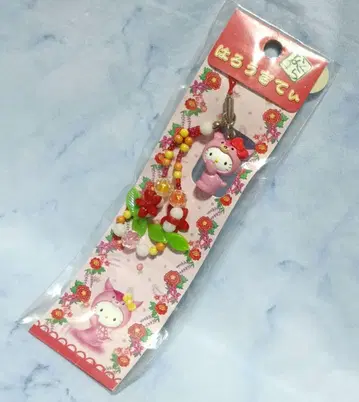 나라 사슴 헬로키티 족자 플라워 스트랩 마스코트 지역 한정 키티