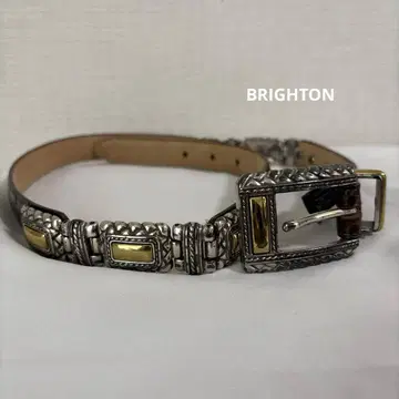 BRIGHTON 브라이튼 가죽 벨트 빈티지 USA제 브라운