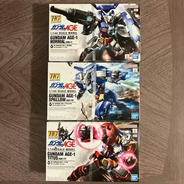 HG 건담 AGE-1 노멀 & 스패로우 & 타이타스