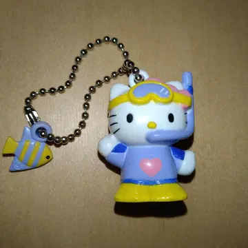 최종 가격 인하] 키티 다이빙 키링 볼체인 산리오 2000