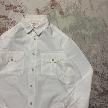 새상품급 FILSON 필슨 사파리 셔츠 에폴렛 화이트 L