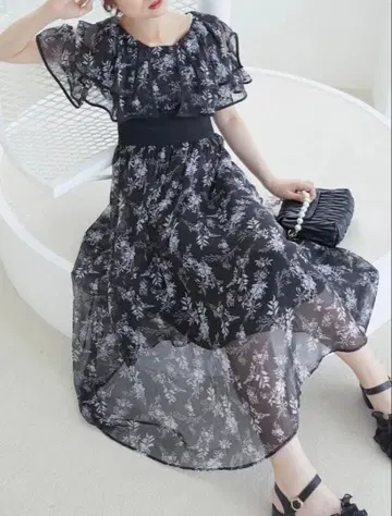 마제스틱 레곤 더블 컬러 코르셋 원피스