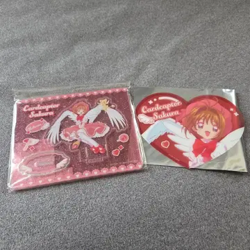 카드캡터 사쿠라 아크릴 스탠드 트레이딩 하트 클리어 카드