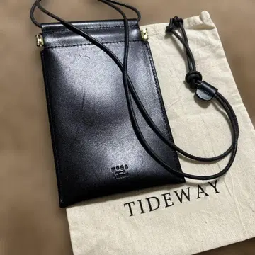 TIDEWAY 블랙 가죽 숄더백