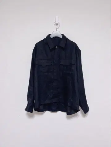 개럴개런트 린넨 밀리터리 셔츠 블루종