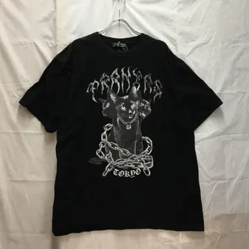 TRAVAS TOKYO 검은 고양이 케르베로스 T셔츠