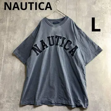 노티카 NAUTICA 피그먼트 다이 아치 로고 T셔츠 반팔 여름