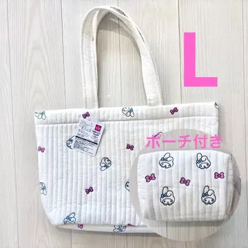 [ 새상품 ] 니시마츠야 산리오 이불 토트백 L 마이멜로디 파우치 세트