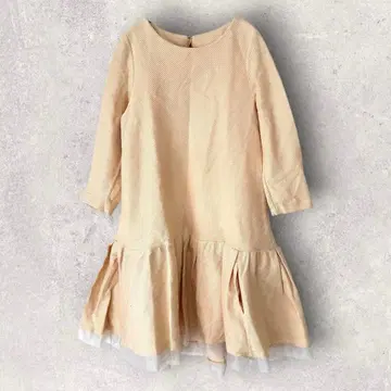 질스튜어트 사이즈 2 긴팔 원피스 레이스 프릴 오렌지