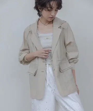 에이미 로우 후디 테일러드 자켓