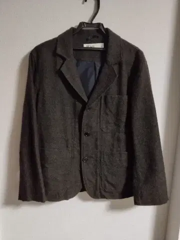 MHL 남성용 울 자켓 블루종 S 브라운 짙은 갈색